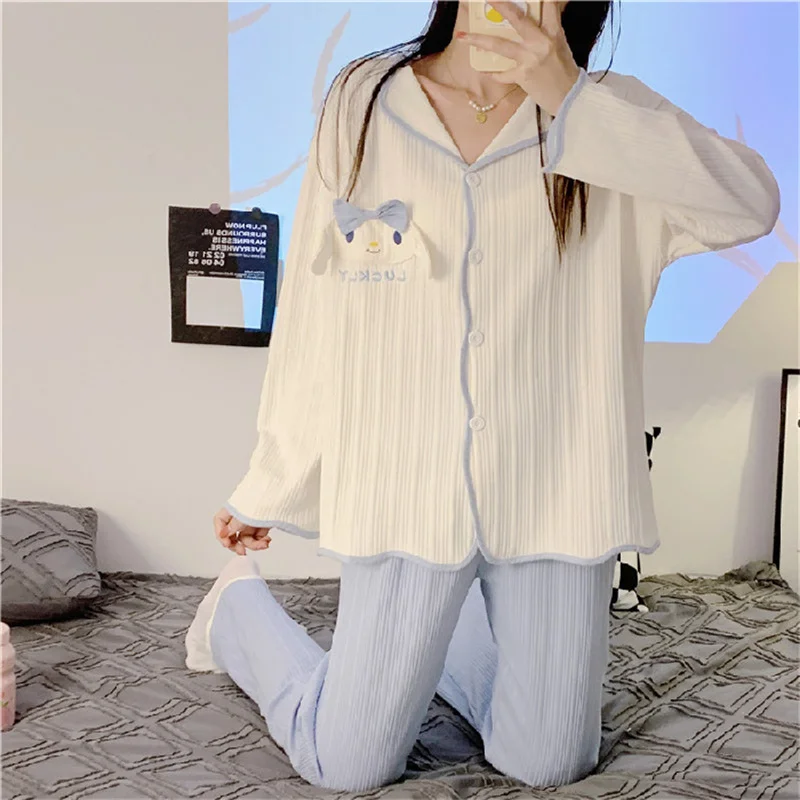 Pajamas Set Sexy Sleepwear For Women Pink Elastic Embroidery Pyjama Women's Autumn 2022 Fashion Homewear Clothes Big Size