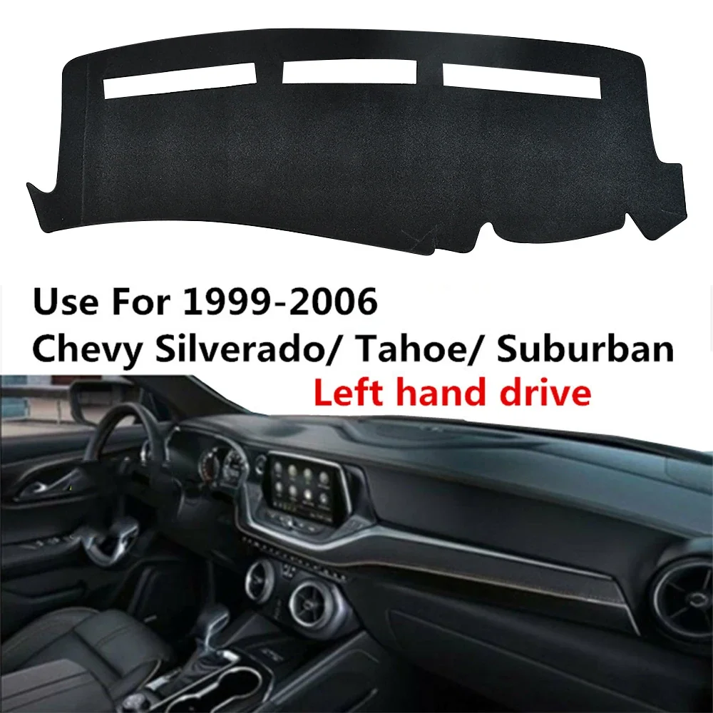 Фото Pop для Chevrolet Silverado 1500 2500 3500 1999-2006, коврик для приборной панели автомобиля, избегайте света, анти-УФ-нескользящий коврик, аксессуары для ковров №1
