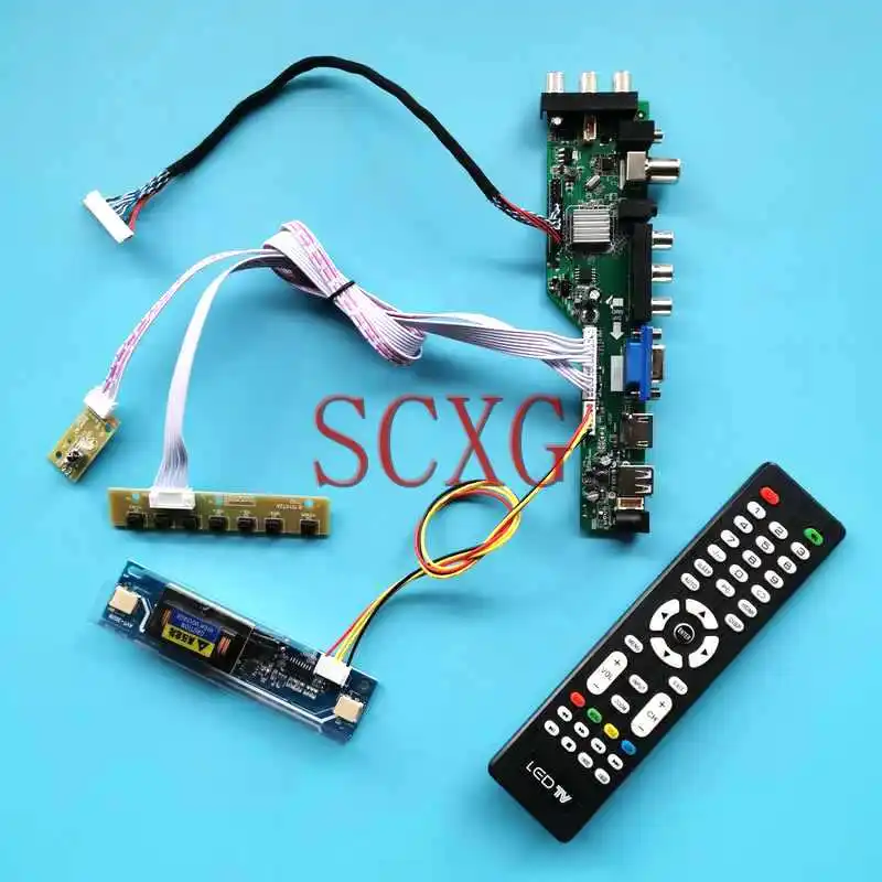 

Плата контроллера цифрового ЖК-дисплея DVB подходит для LM170E03 M170E8 MT170EN01 1280*1024 17 "30 Pin LVDS 2-CCFL Комплект USB VGA AV HDMI-Совместимость