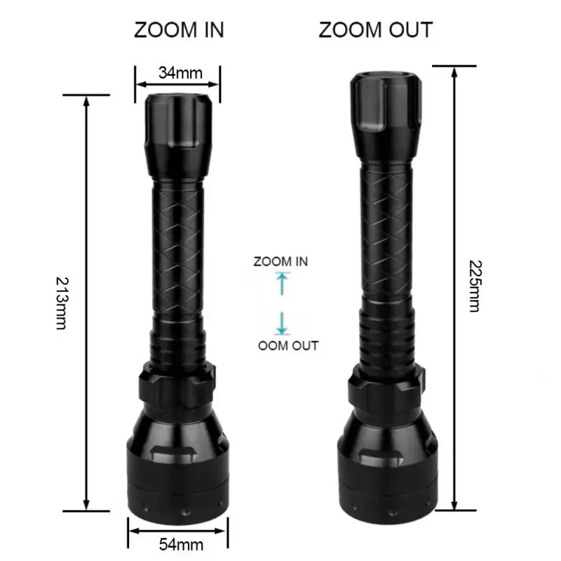 

Hunting Torch Flashlights Portable Lighting Shockproof Outdoor Super Bright Adjustable Tactics Dropshipping Wholesale 2023 New