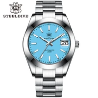 steeldive diver wristwatch 39mm multicolored dial sd1934 bgw9 blue luminous 200m waterproof classic mechanical watch for men