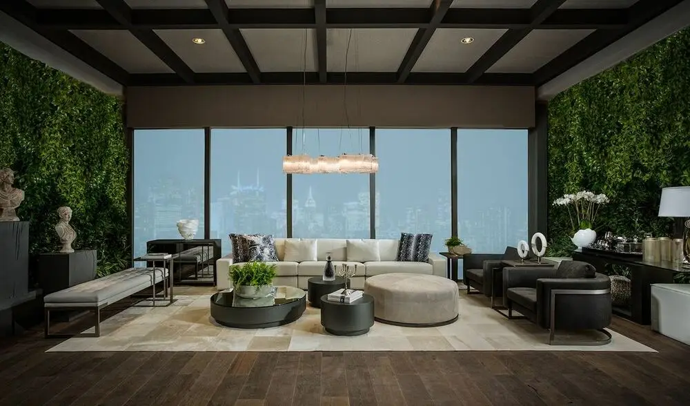 Роскошный кремовый ковер из коровьей шкуры для виллы современный гостиной