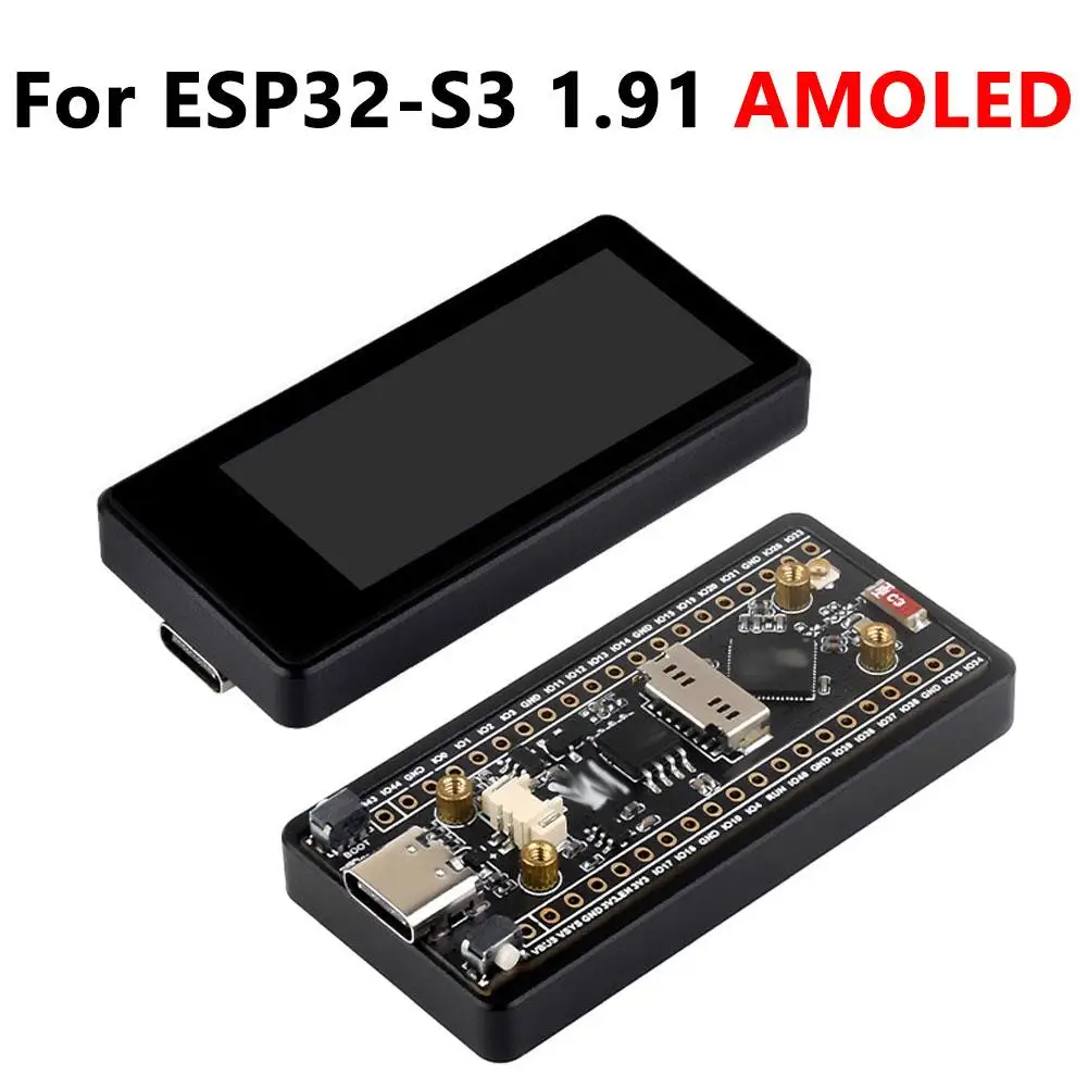 Плата разработки ESP32 S3 1 91-дюймовый AMOLED-дисплей сенсорный слот SD 6-осевой датчик