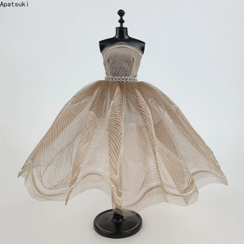 Rhinestone 3-layer Skirt Party Gown