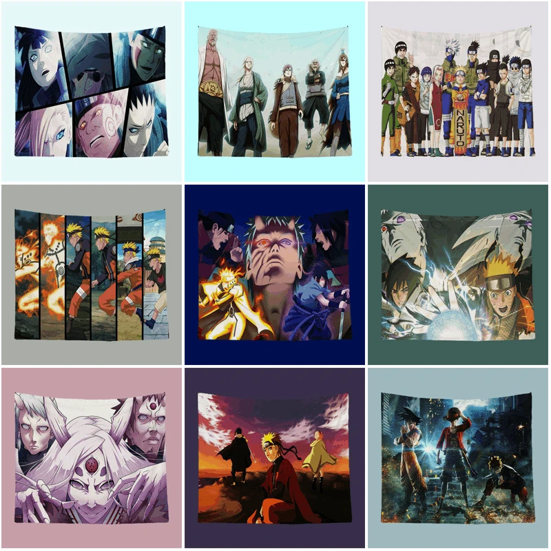 

Скатерть с мультяшными персонажами из японского аниме гобелен Пикник коврики для кровати эстетическое комнатное декоративное одеяло наст...