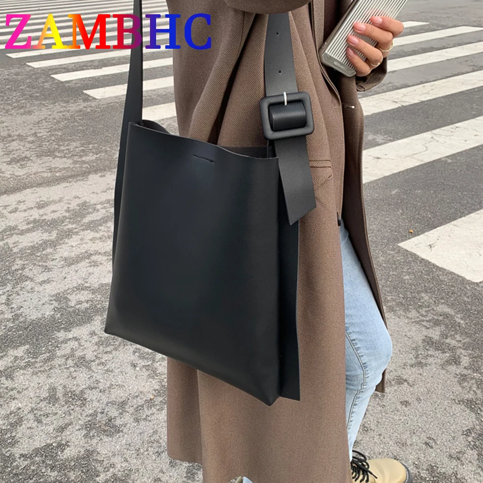 

2023 Spring Fashion Women's Shoulder Bag Large Capacity Soft PU Leather Rectangular Tote Bag Luxury Brand Designer Trend Handbag