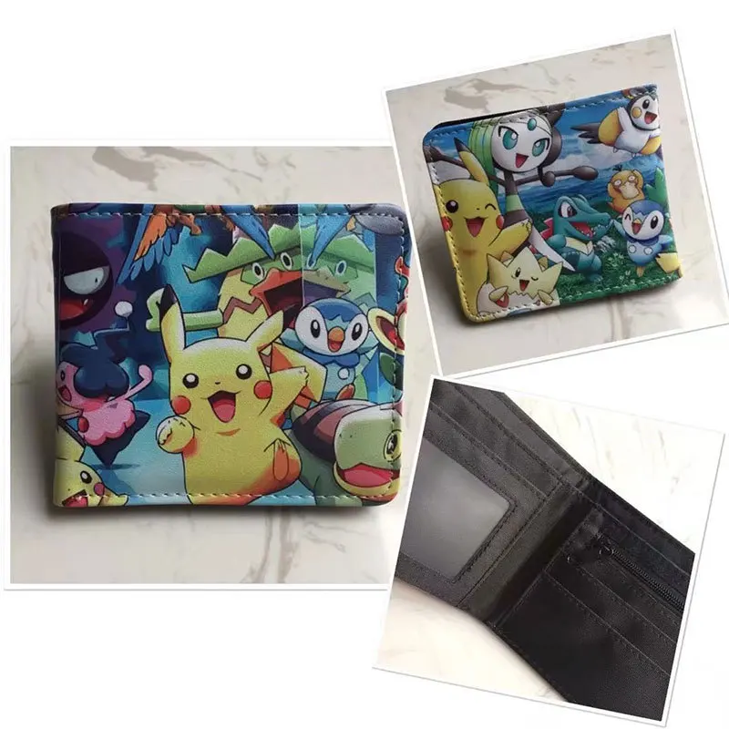 

Pokémon Cartoon Animation Short Wallet Elf Baby Color Printed Wallet Youth Card Clip Bag Student Wallet Unisex Casual