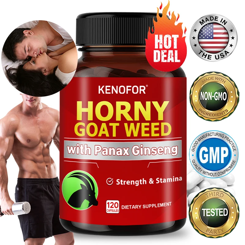 

Kenofor Ginseng Capsules-Helps increase strength, endurance,performance and focus-Muscle Builder-Muscle Growth,Blood Circulation
