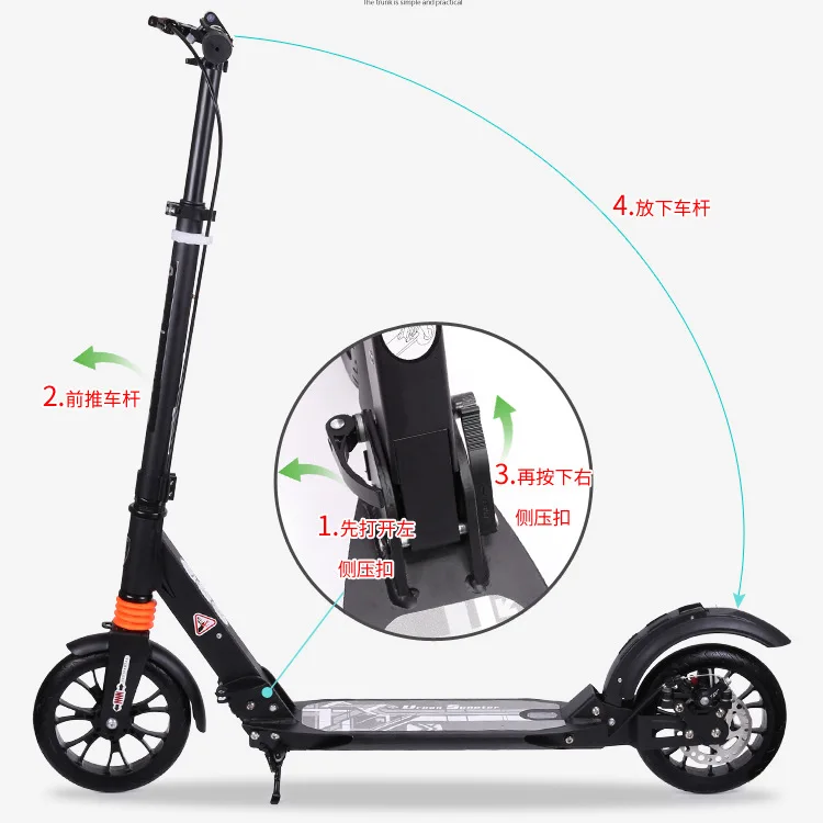 Дисковый тормоз для взрослых скутеров из алюминиевого сплава детей и подростков