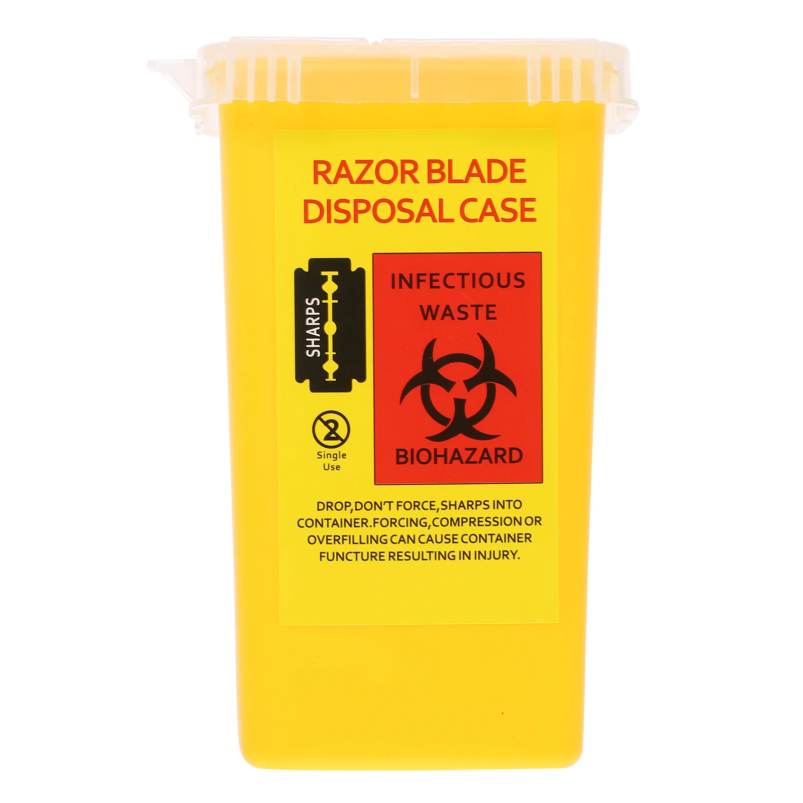 

Disposalcase Containersharps Box Bin Needle Dispenser Storage Waste Trash Syringe Disposable Can Bank Safety Recyclingholder Tin