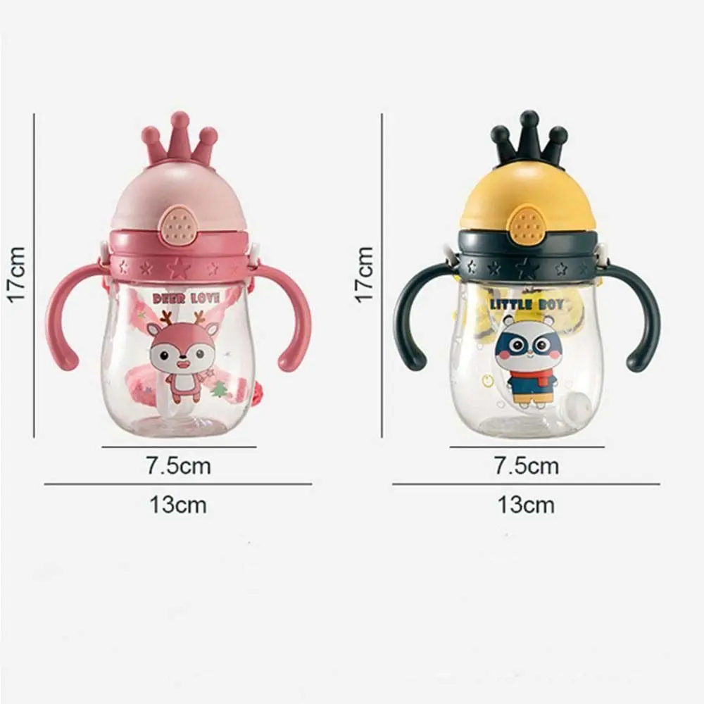 Милый мультяшный летний медведь большой емкости с соломинкой пипетка бутылка