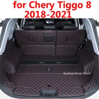 for chery tiggo 8 2021 2020 2019 car all inclusive rear trunk mat cargo boot liner tray rear boot luggage cover accessorie 2018