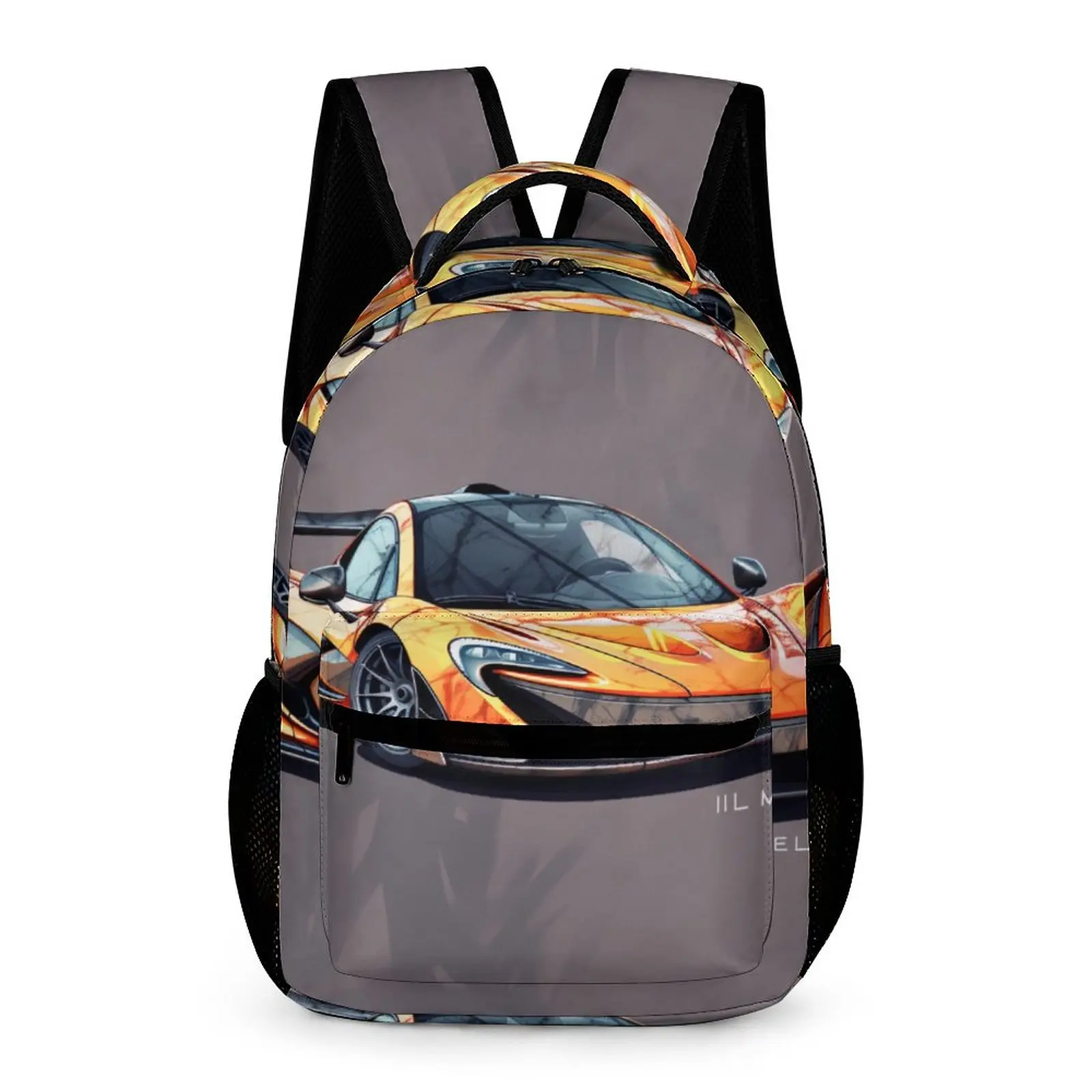 

Мощный спортивный рюкзак для автомобиля с графическим рисунком, мужской рюкзак из полиэстера для пеших прогулок, большие повседневные школ...