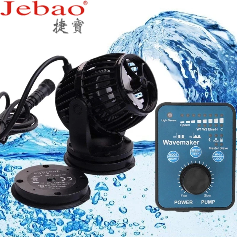 

Jebao Aquarium Wave Maker Pump DC 24V Wireless Wave Maker Water Pump RW-4 RW8 RW15 RW20 for Fish Tank Pond