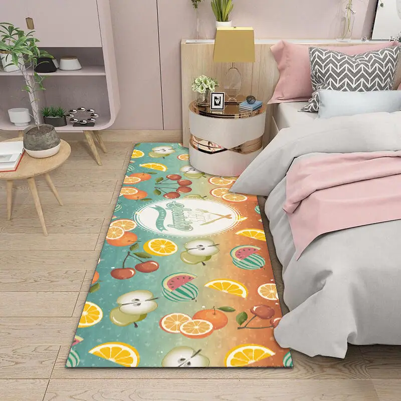 

Коврики для гостиной с 3D рисунком оранжевых фруктов, нескользящий коврик для спальни и ванной, кухонный напольный коврик, домашний Настенны...