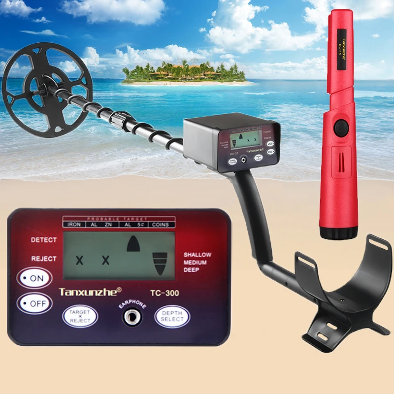

Metal detector TC300 underground Detectors all Pinpointer Treasure Hunter Gold Depth Digger Professional Metal Detector hot sell