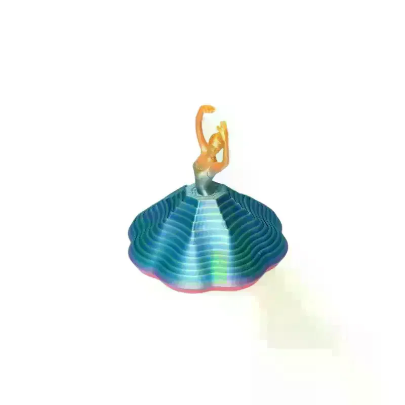 Фото Игрушка-антистресс Cna/1Pcs: 3D-печатная вращающаяся балерина, креативный декор для стола для детей, взрослых, офиса, дома №2