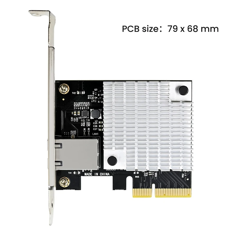 10-гигабитная PCIE сетевая карта с одним портом 10-гигабайтная Sunweit ST7357 AQC107S X4 легкая