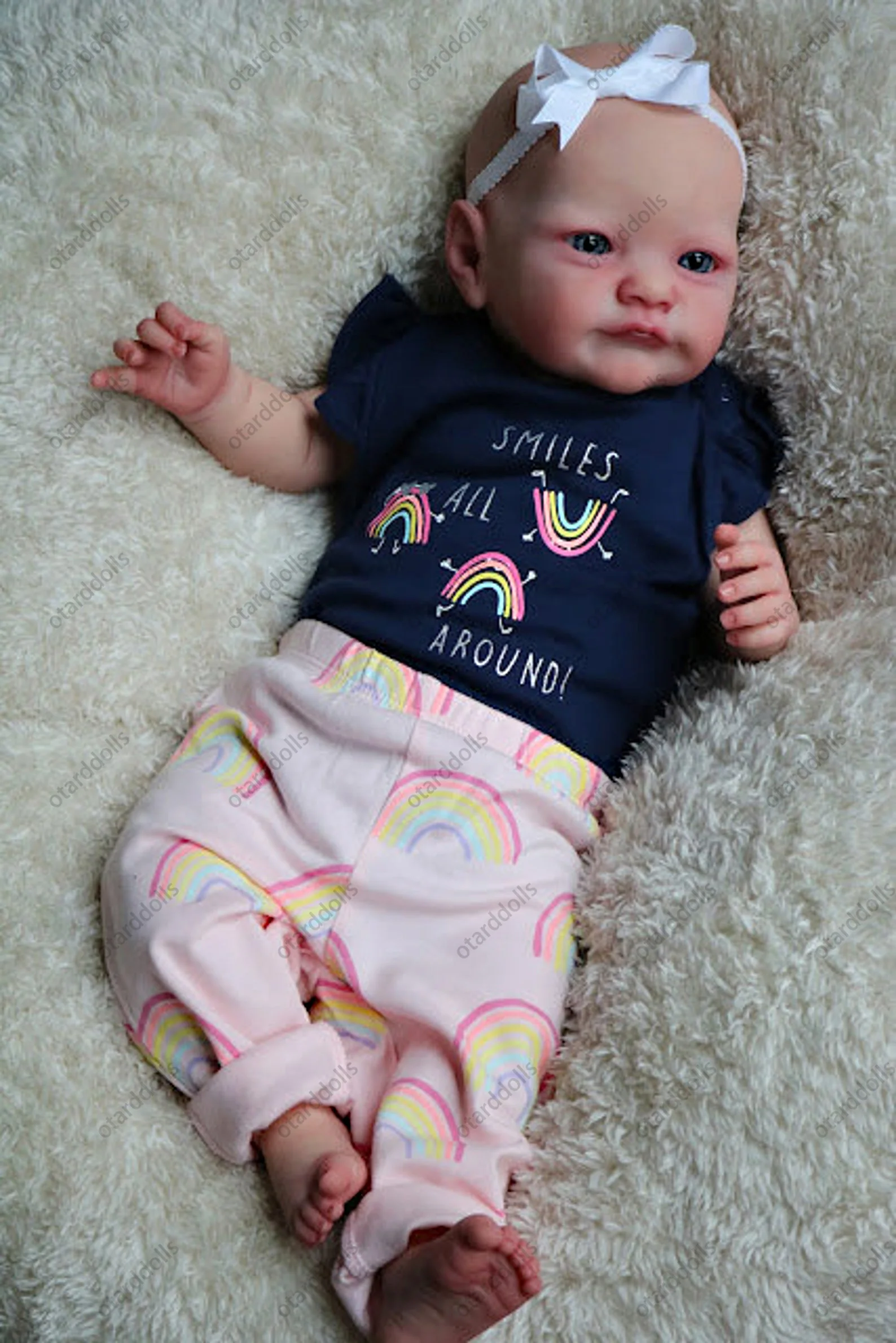 22-дюймовые окрашенные реалистичные куклы для новорожденных Lindo Bebe детей