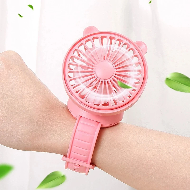 

New Portable Fan Comfortable Wrist Strap Mini Fan For Outdoor Travel Little Fan Cute Gift Rechargeable 800mah
