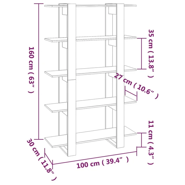 Estantería/separador de habitación blanca, 100x30x160 cm, estantes, muebles  de biblioteca, estantes para libros - AliExpress