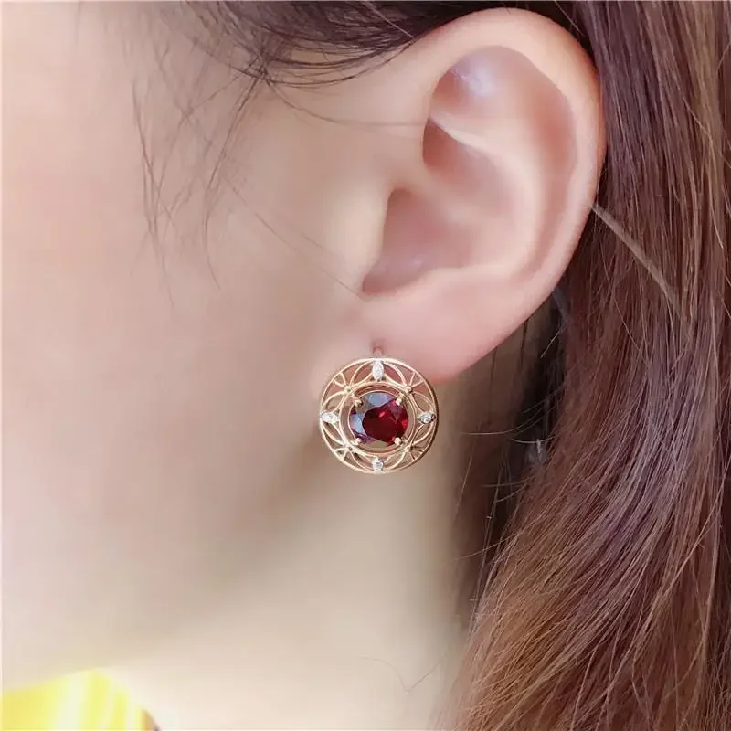 Элегантные винтажные серьги в арабском стиле с эффектной вининей