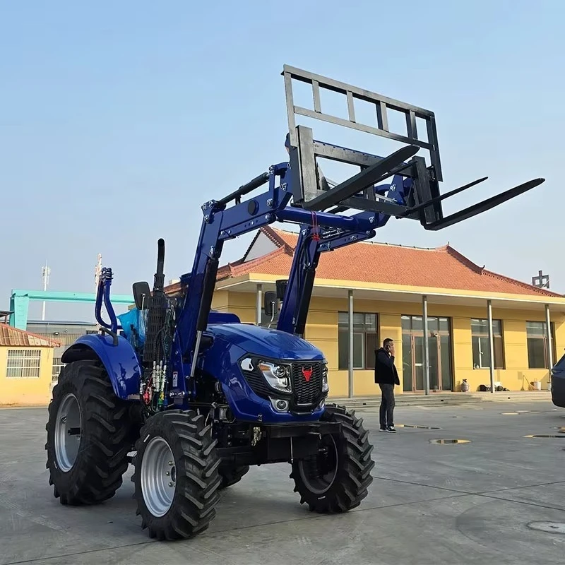 Фото Сертификация CE Маленькие конские силы Четырехколесные 4x4 Компактные мини-садовые тракторы с косилой №5