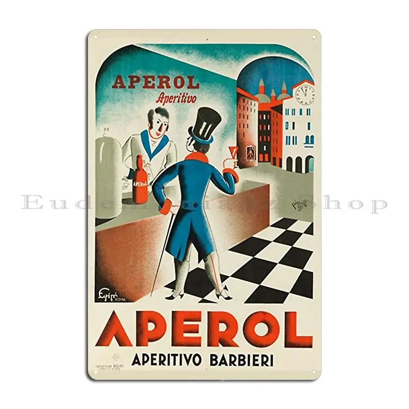 Живой аперол в баре металлический знак для напитков Настенный декор железная