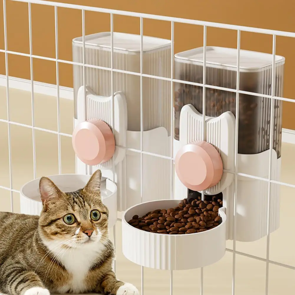 

Automatic Pet Bowls Cage Hanging Feeder Pet Water Bottle Food Container Dispenser Bowl For Puppy Cats Rabbit Pet Feeding Pr W1Y4