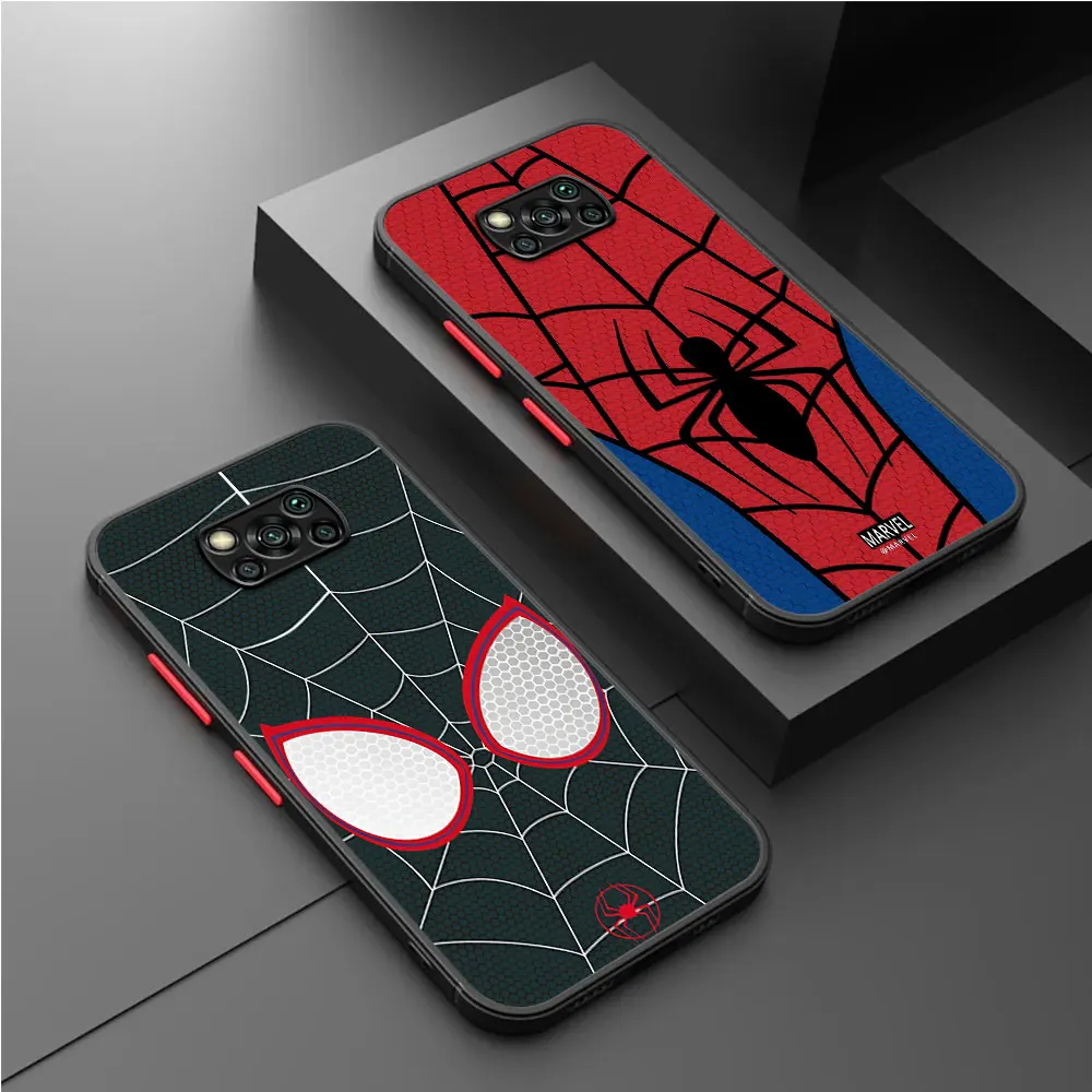 Чехол из силикона с изображением Человека-паука для Xiaomi Poco C51 F3 X4 Pro X5 C50 C40 M5s X3 NFC M5 GT
