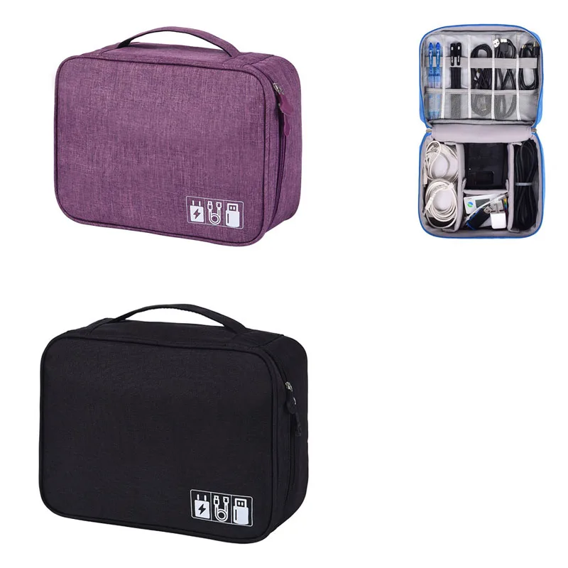 

Cable Organizer Bag Travel Electronic Accessories Carrying Case for Digital Camera, USB, Charger, Power Bank Storage Bag Box