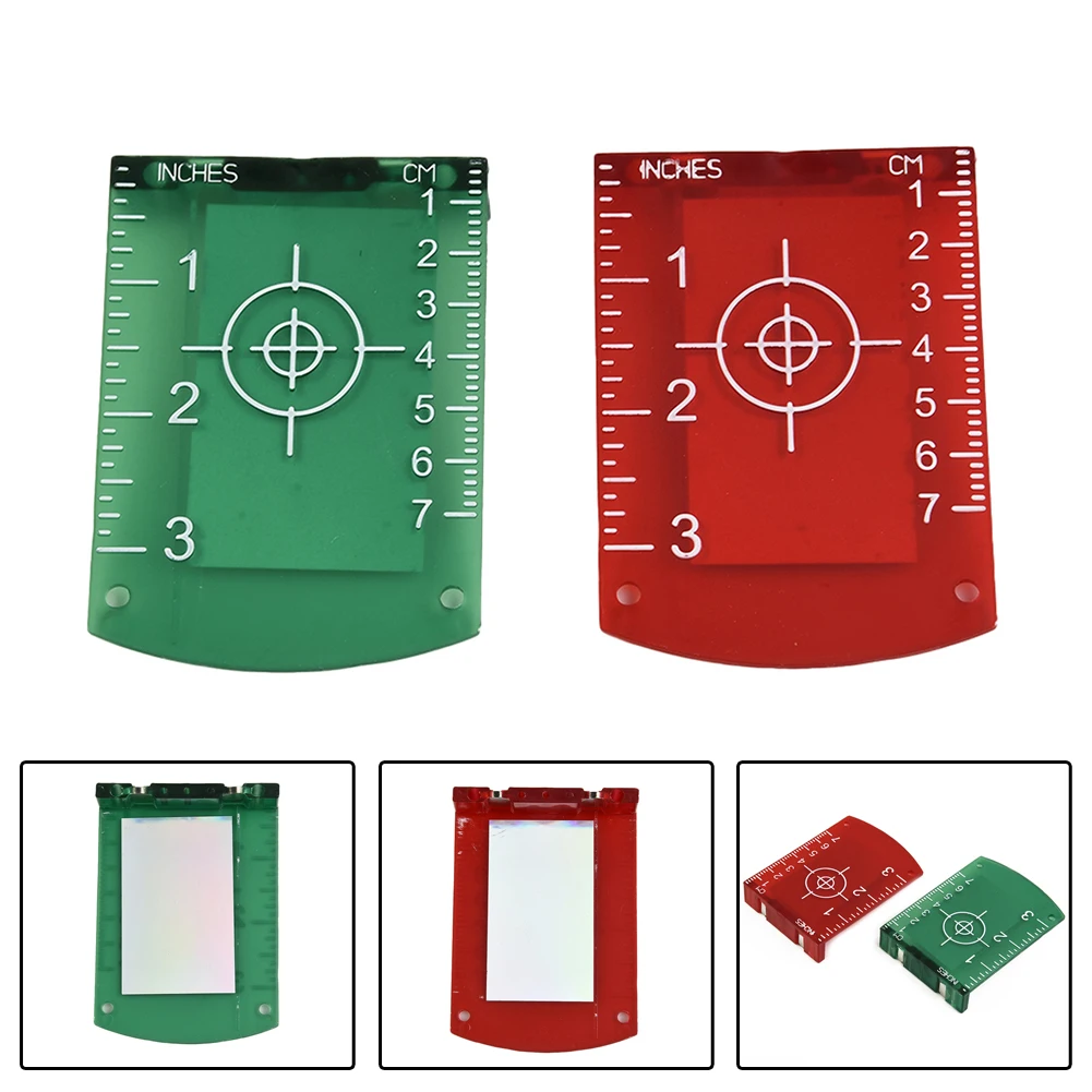 

Level Laser Target Target Plate Rotating 100*70mm For Alignment For Green Red Lase Level Lase Target Card Plate