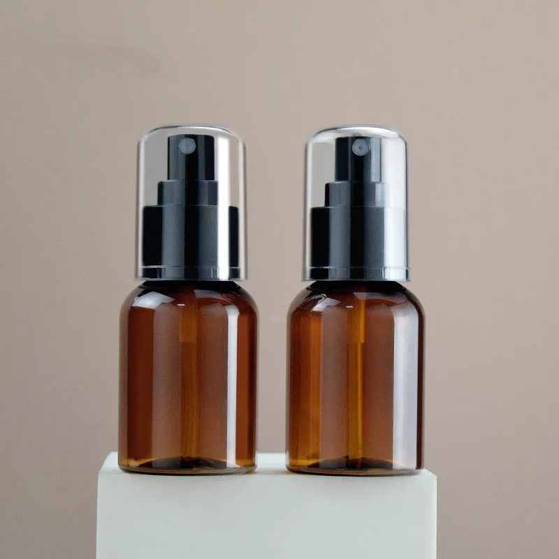 

10pcs 50ml Round Bottle Plastic Spray Bottle Skin Care Toner Plastic Bottle Small Sample Sub-bottling Fine Mist Spray Bottle
