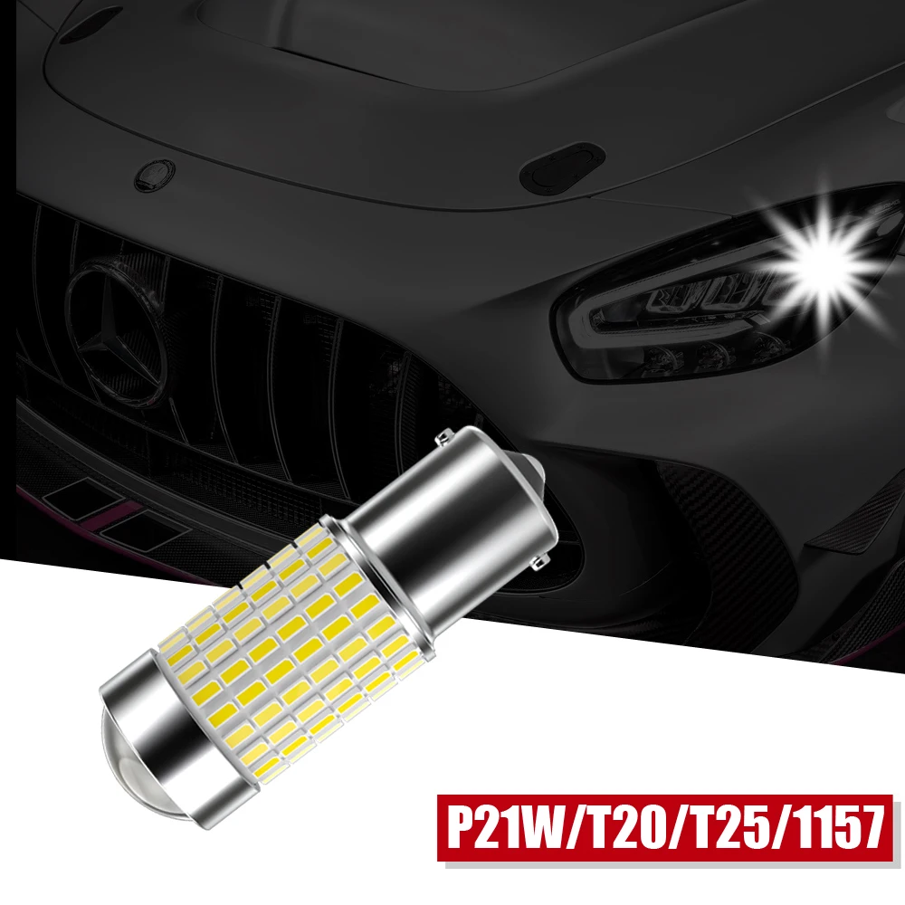 

1x1156 P21W T20 W21/5W P21/5W 1157 BAY15D 7443 T25 P27/7W светодиодная лампа Canbus стоп-светильник задний свет стоп-сигнал Лампа для BMW VW Skoda