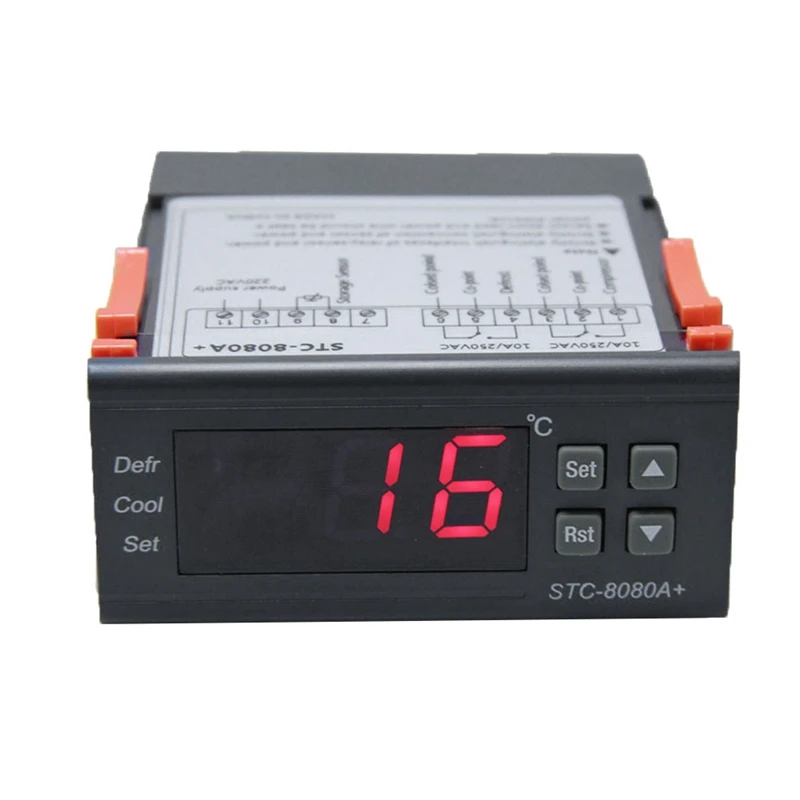 

New STC-8080A+ Refrigeration Automatic Timing Defrosting Intelligent Thermostat Alarm Function 220V
