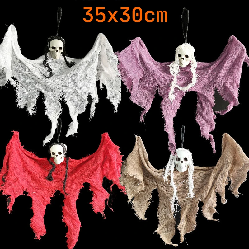 

4PCS Halloween Party Decoration,Hanging Ghosts,Cute Flying Ghost Front Yard Patio Lawn Garden Party Décor Holiday Decorations