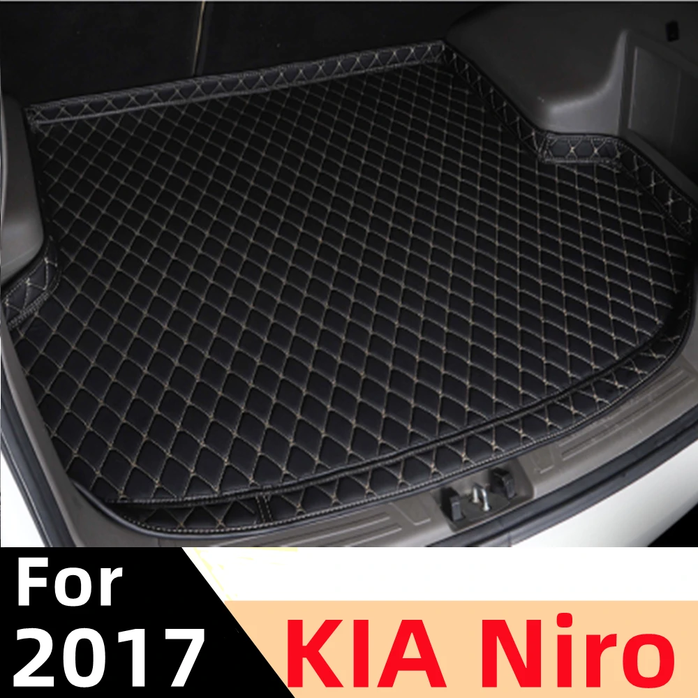 

Коврик для багажника автомобиля для KIA Niro 2017, для любой погоды, XPE, высокая боковая Задняя накладка для груза, коврик, подкладка, автозадние ча...