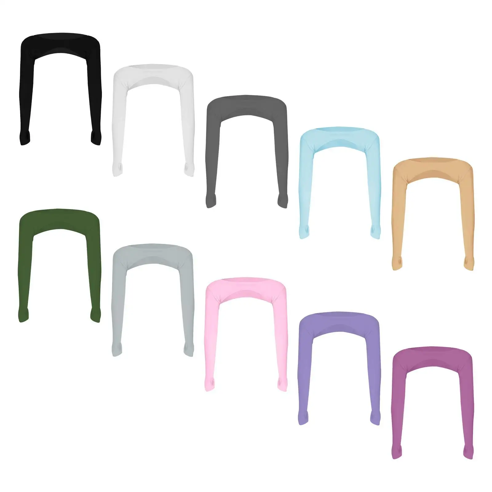 Рукава с охлаждающей шалью отверстием для большого пальца женщин и мужчин