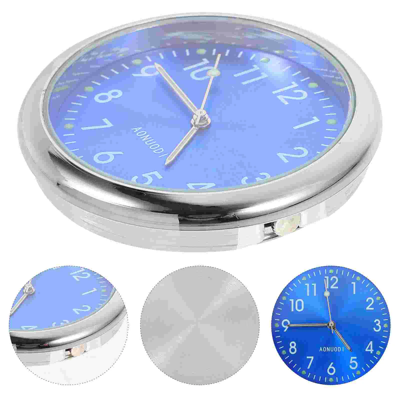 

Mini Tiny Car Vent Clocks Blue Car Auto Dash Clocks Auto Clock Digital Night Light Clock Car Clock Watch Clock Truck Dashboard