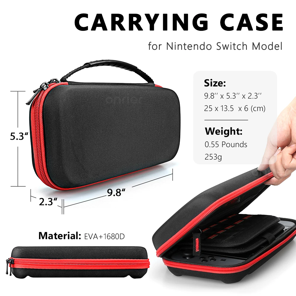 Чехол для переноски Onrier Nintendo Switch сумка хранения переключателя защитный чехол