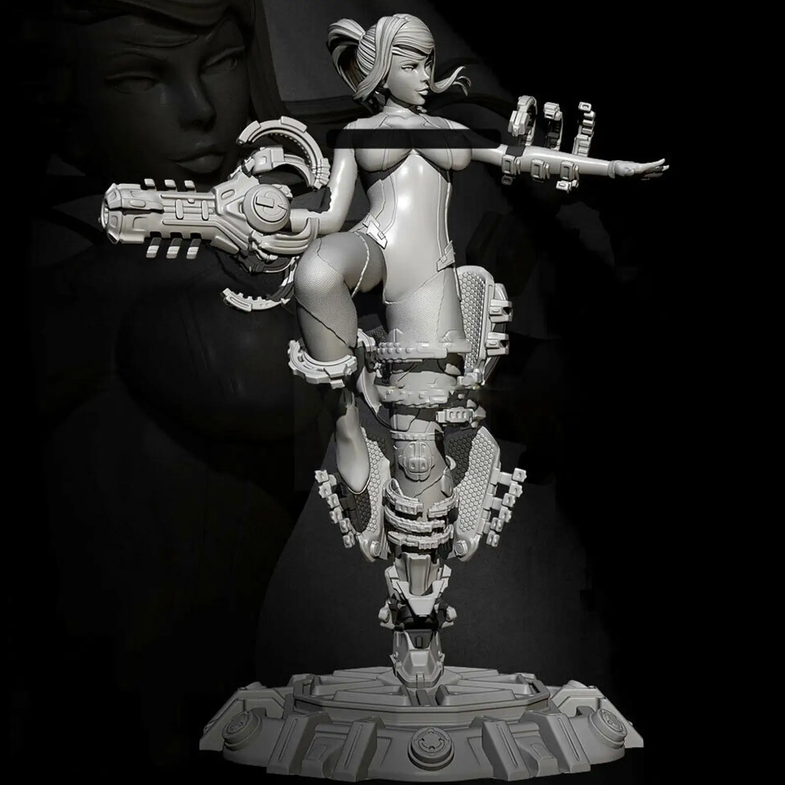 

1/24 Resin Model Kits Ancient Beauty Resin Figure White Self-assembled Oranment Desk Decor Toy Crafts Home Model Diy 75mm N0a8
