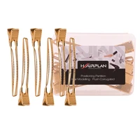 professional barber salon hairpins for women girls hairstyling stainless steel alligator hair clips hairdressing accessories