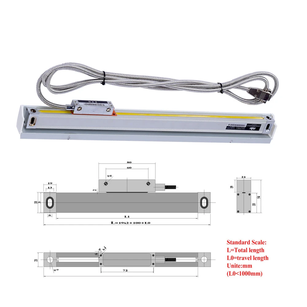 Набор линейных шкал с 3 Осями для токарного станка