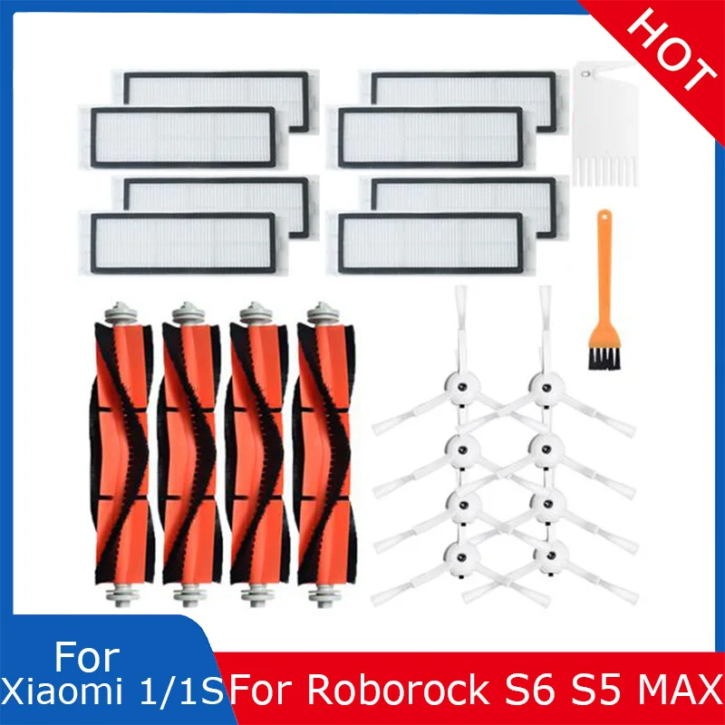 

Запчасти для робота-пылесоса Roborock S6 MAXV S6 PURE S6 S5 MAX S4 E4 E35 E2 и Xiaomi 1/1S