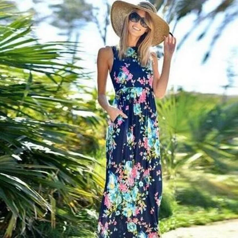 

Floral Printed Mom Daughter Dress Family Matching Clothes Bohemian Long Dress for Mother Daughter Mommy and Me Clothes