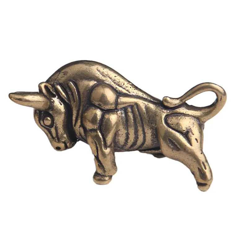 Латунный твердый старый брелок со знаком зодиака подвеска для привлечения