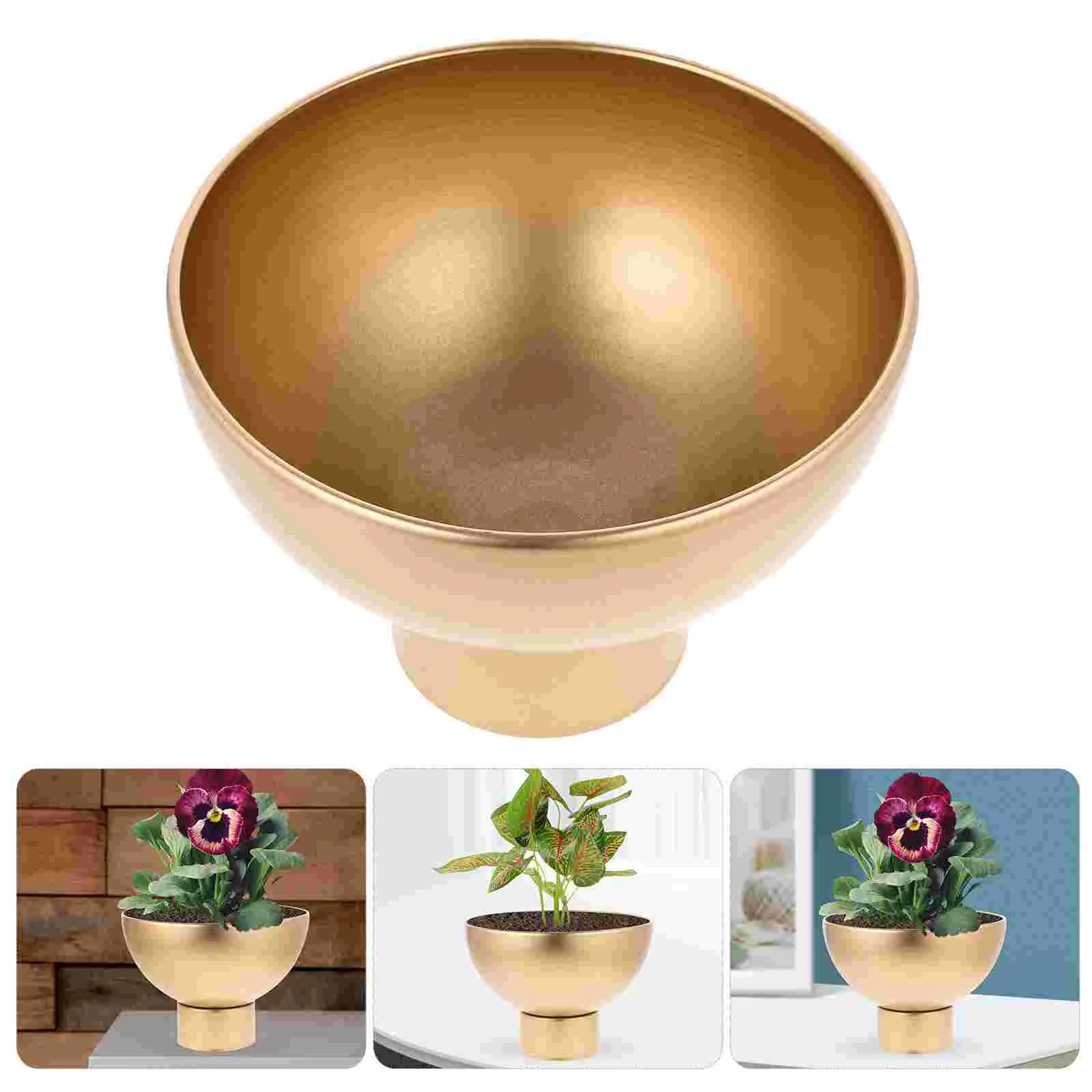 

Flower Vase Metal Planter Flower Vase Office Desktop Living Room Desktop Vase Plant Pot Wedding Home Decoration Accessories
