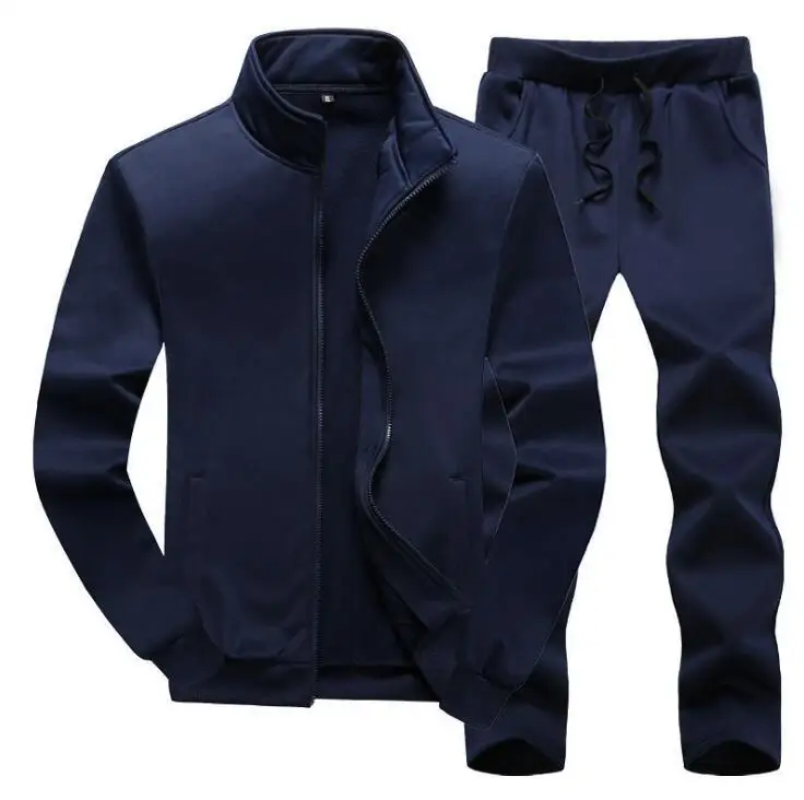 

2022 Fashion Men Outwear Sets Solid Color Street Men Casual Hoodies Suit Comfortable Male Tracksuit