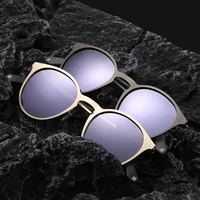 kenbo high quality round polarized sunglasses men retro women metal frame eyewear camping driving goggles uv400 sun glasses