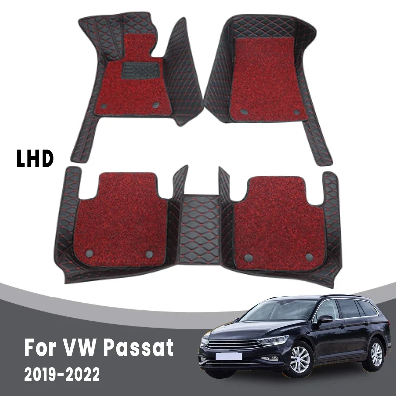 

Автомобильные коврики, коврики для Volkswagen vw Passat 2023 2022 2021 2020 2019, роскошные двухслойные с проволочной петлей, аксессуары для интерьера